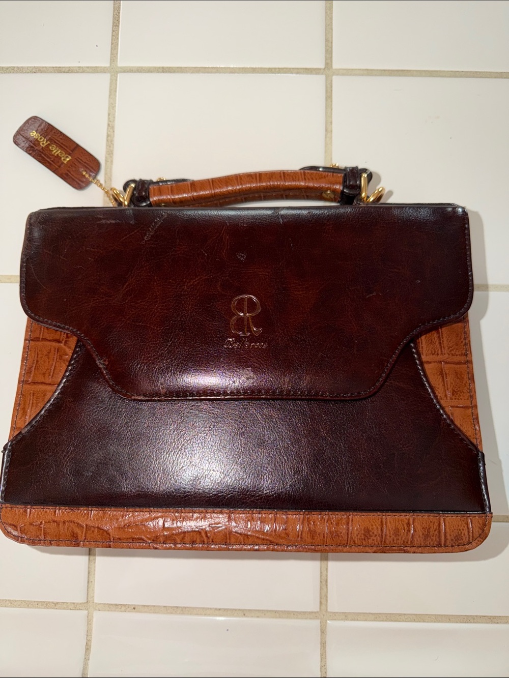 Vintage BelleRose Leather Bag organizer